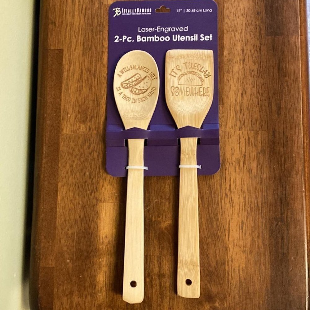 TOTALLY Bamboo Taco Utensils - Picture 2 of 3
